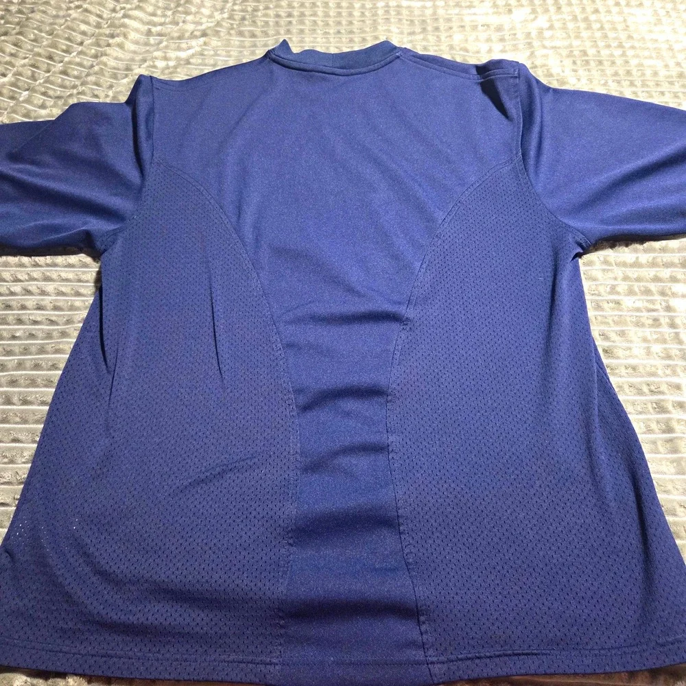 Vintage Nike Mesh Paneled Athletic T-Shirt Navy Blue XL Y2K blockcore/gorpcore